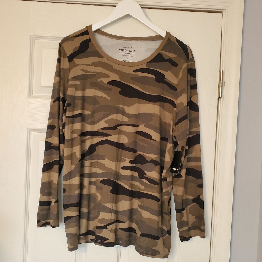 Plus Size Raylon Long Sleeve Shirt